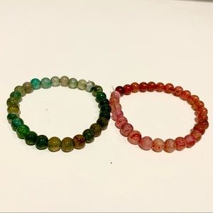 Agate Energy Bracelets Two